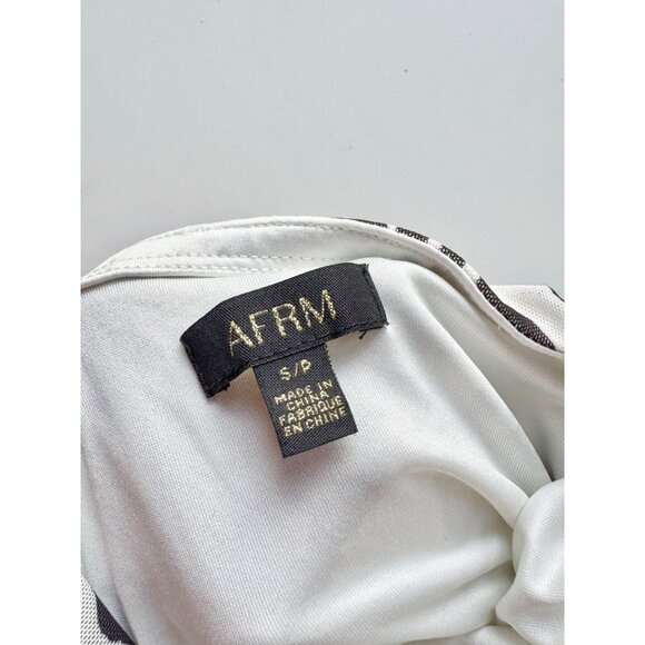 AFRM Rosalie Stark Leopard Mesh Strapless Gathered Maxi Dress, Size S - Picture 12 of 14